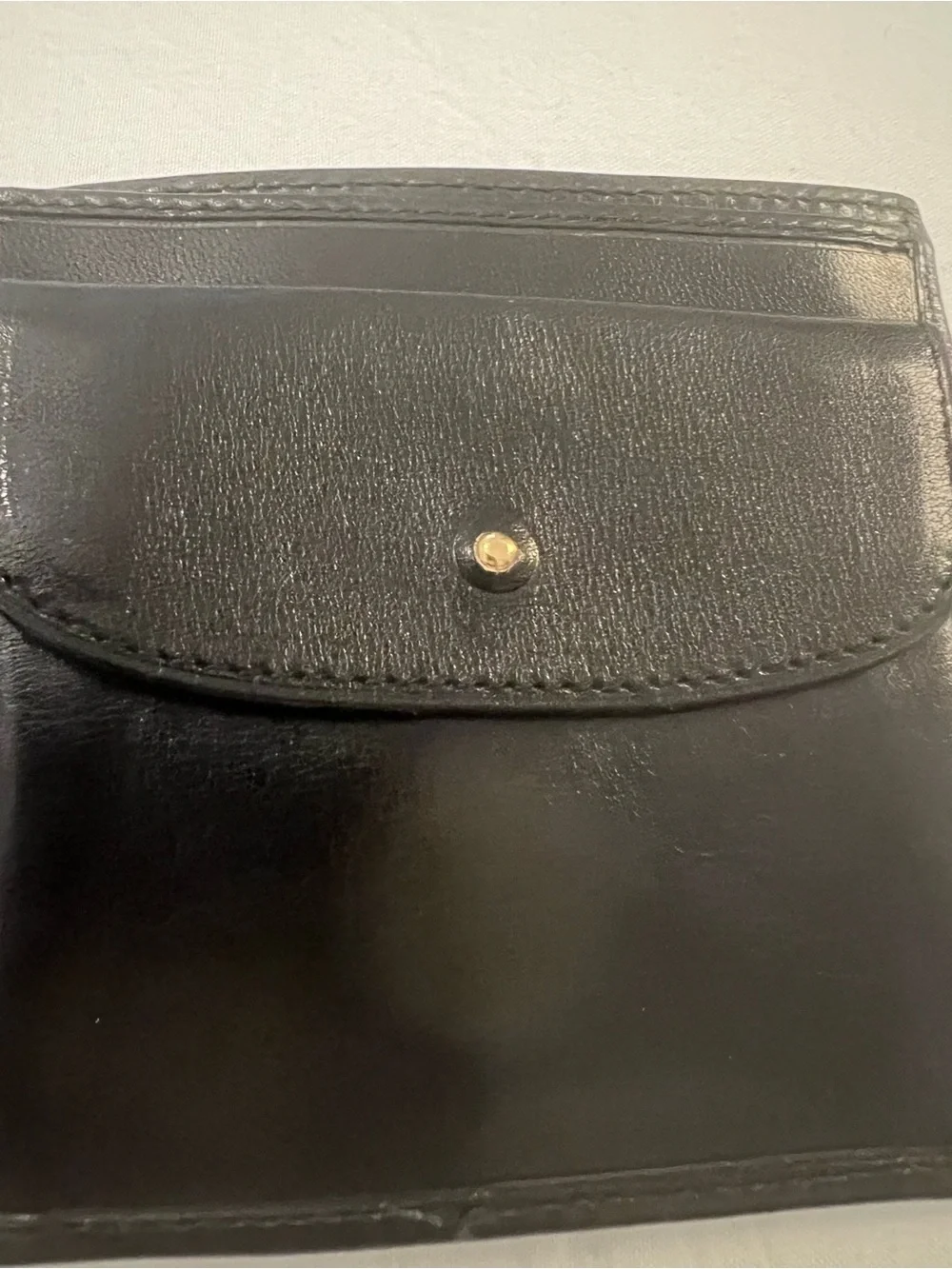 Vintage Celine Triomphe Bifold Wallet with Gold Corner Hardware